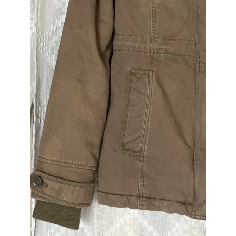 Abercrombie & Fitch New York Brown Military Jacket Women's M Y2K 90s‎ Utility